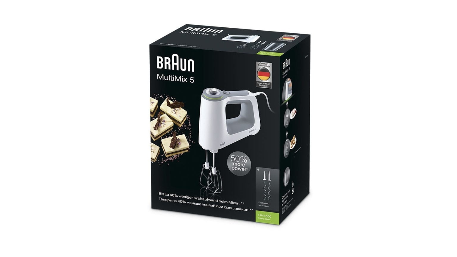 Braun HM5100 Multimix 5 Handmixer 750 W Grijs, Wit - Afbeelding 4