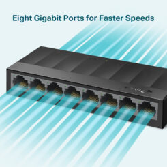 TP-Link LS1008G netwerk-switch Unmanaged Gigabit Ethernet (10/100/1000) Zwart - Afbeelding 4
