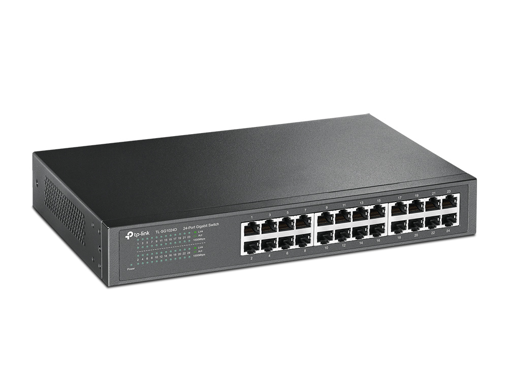TP-Link TL-SG1024D Unmanaged Gigabit Ethernet (10/100/1000) Grijs - Afbeelding 3