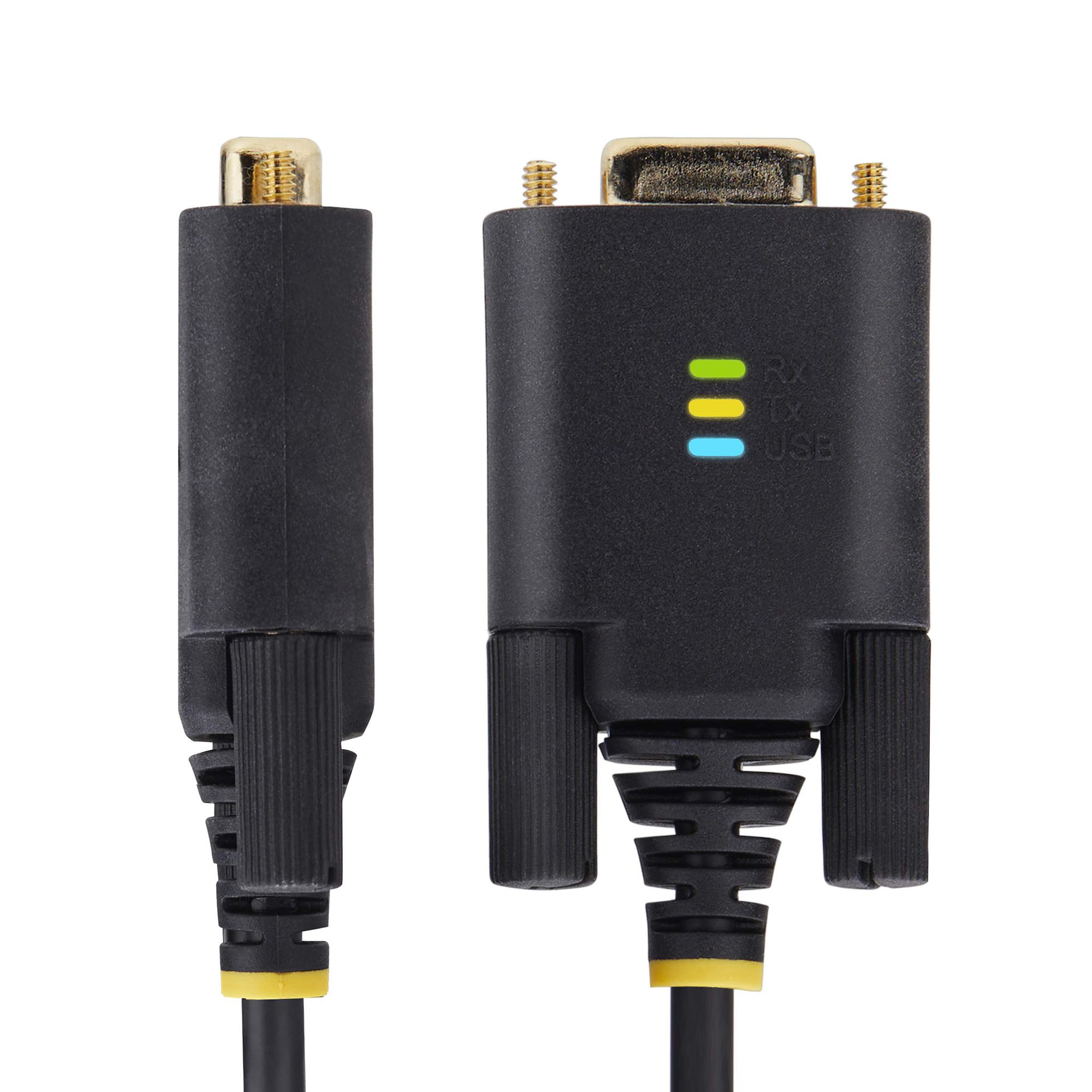 StarTech.com 2m USB naar Null Modem Adapter/Converter Kabel, COM Retention, FTDI, USB-A naar DB9 RS232, Verwisselbare DB9 Schroeven/Moeren, ESD Besherming, Windows/macOS/Linux - Afbeelding 3