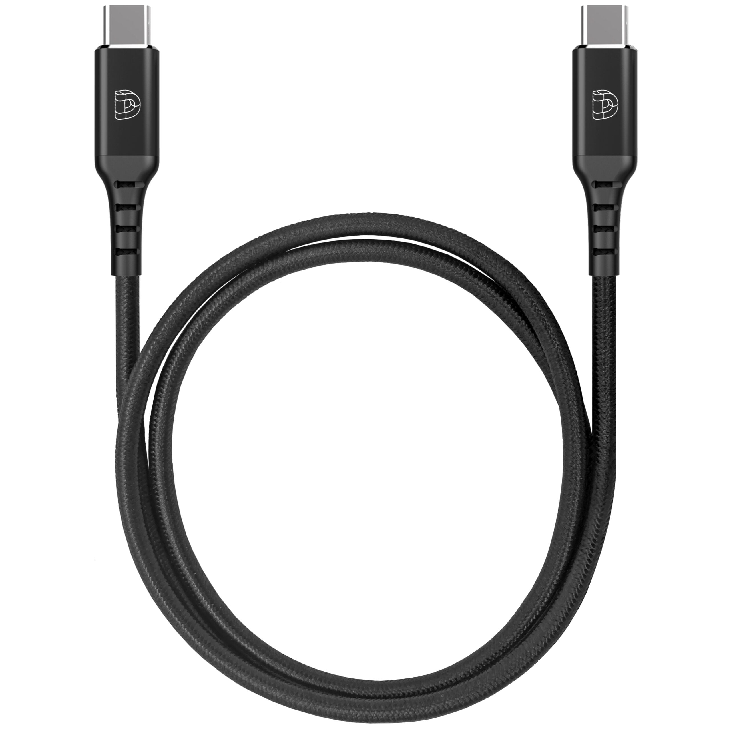 DEQSTER Nylon Charging cable USB-C to USB-C, 1m - Afbeelding 2