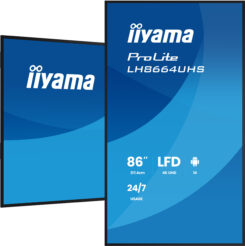 iiyama LH8664UHS-B3AG beeldkrant Digitale signage flatscreen 2,17 m (85.6") Wifi 500 cd/m² 4K Ultra HD Zwart Type processor Android 24/7 - Afbeelding 6