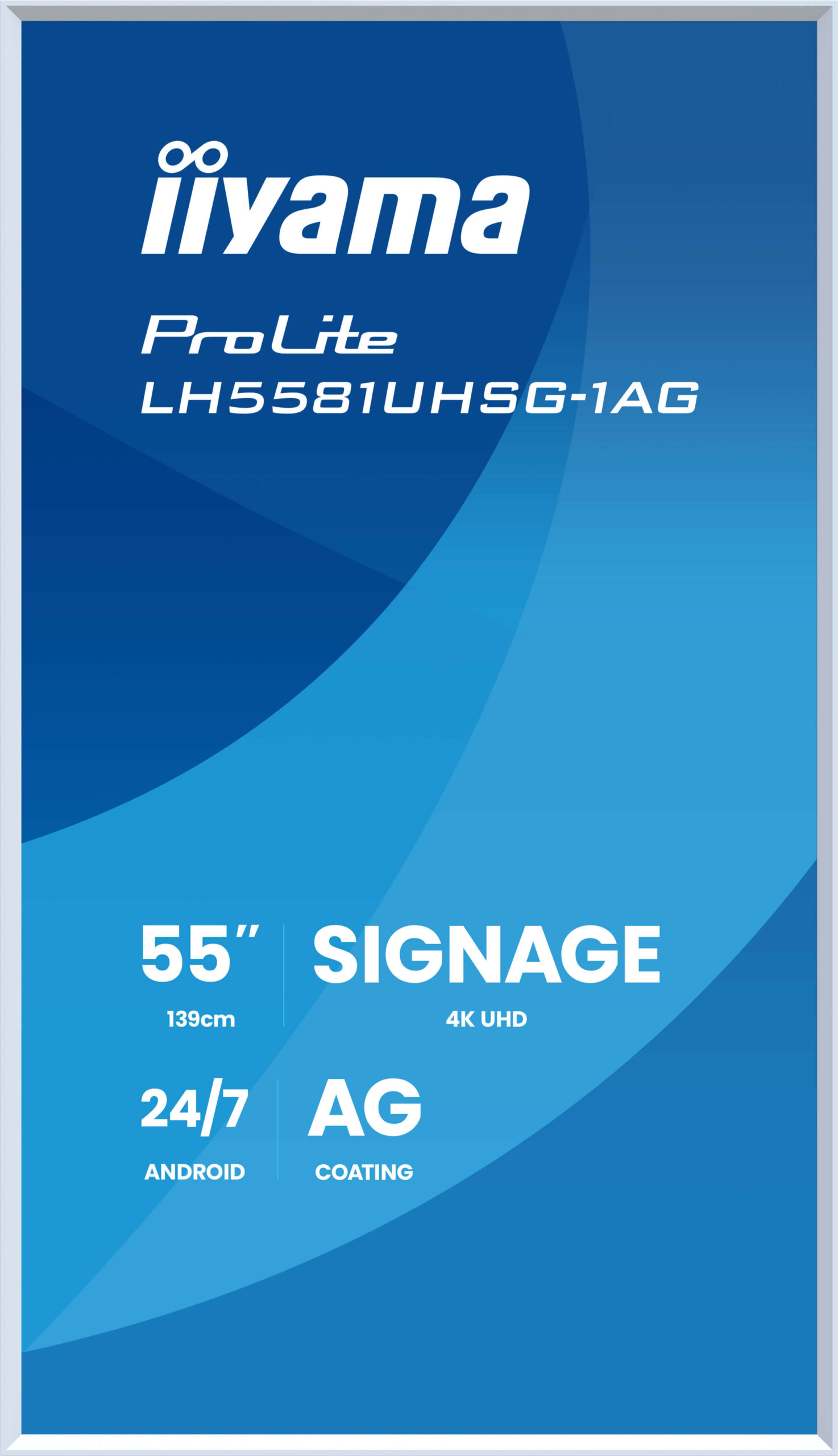 iiyama LH5581UHSG-1AG beeldkrant Digitale signage flatscreen 138,7 cm (54.6") Wifi 500 cd/m² 4K Ultra HD Wit Type processor Android 24/7 - Afbeelding 4