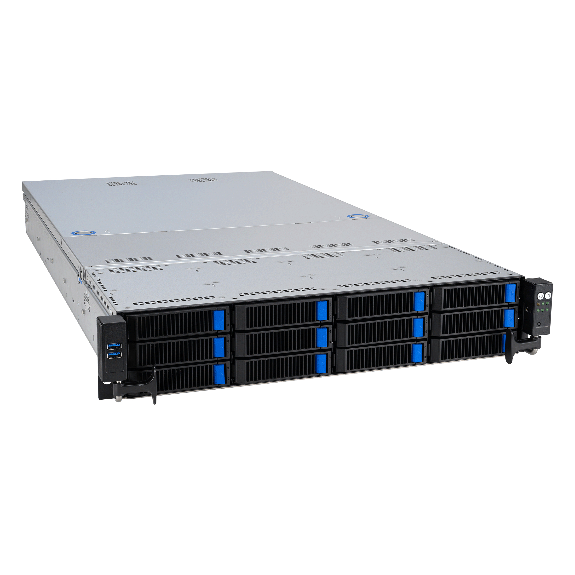 ASUS RS521A-E12-RS12U Socket SP5 Rack (2U) Zwart, Zilver - Afbeelding 3