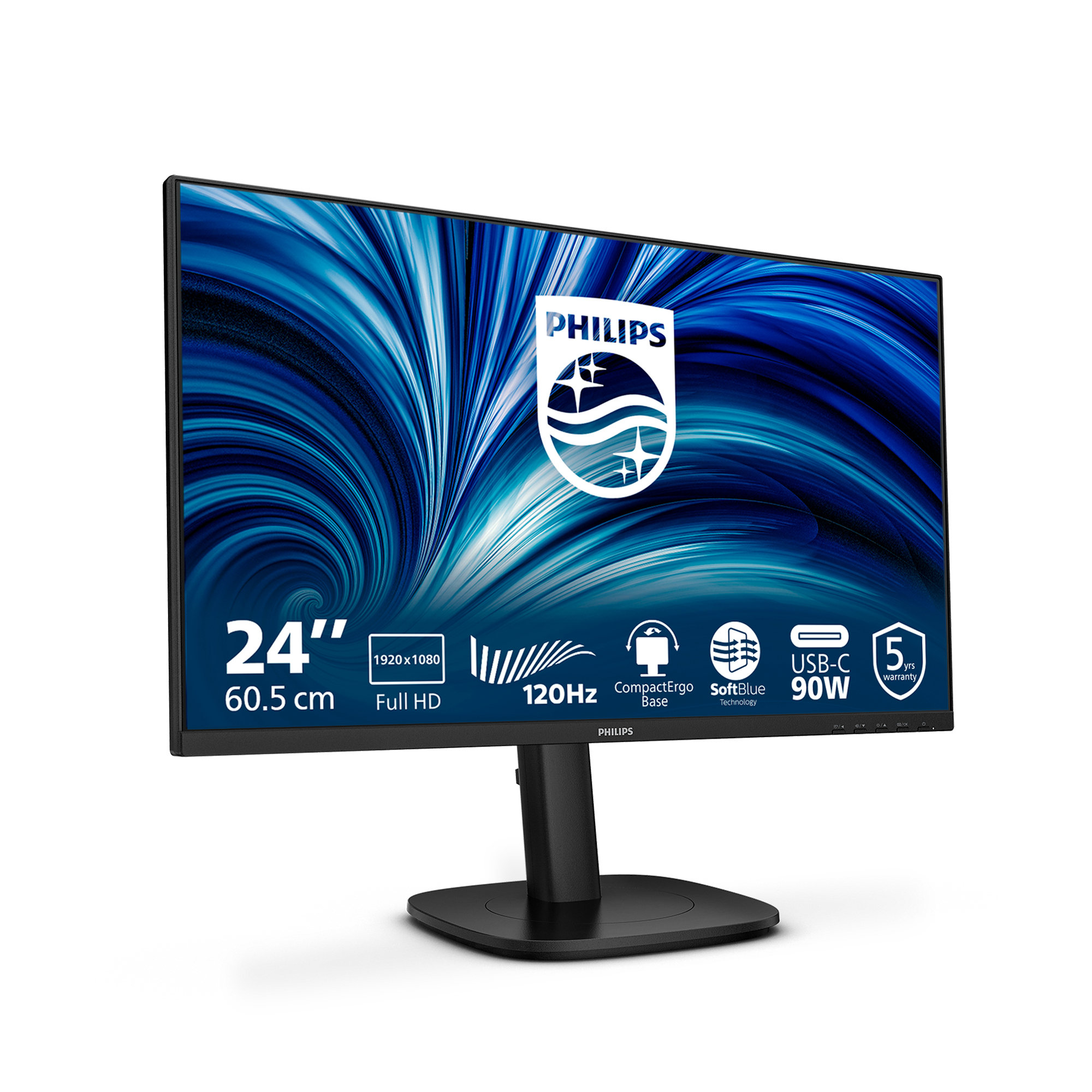 Philips 3000 series 24B2U3301/00 computer monitor 60,5 cm (23.8") 1920 x 1080 Pixels Full HD LCD Zwart - Afbeelding 3