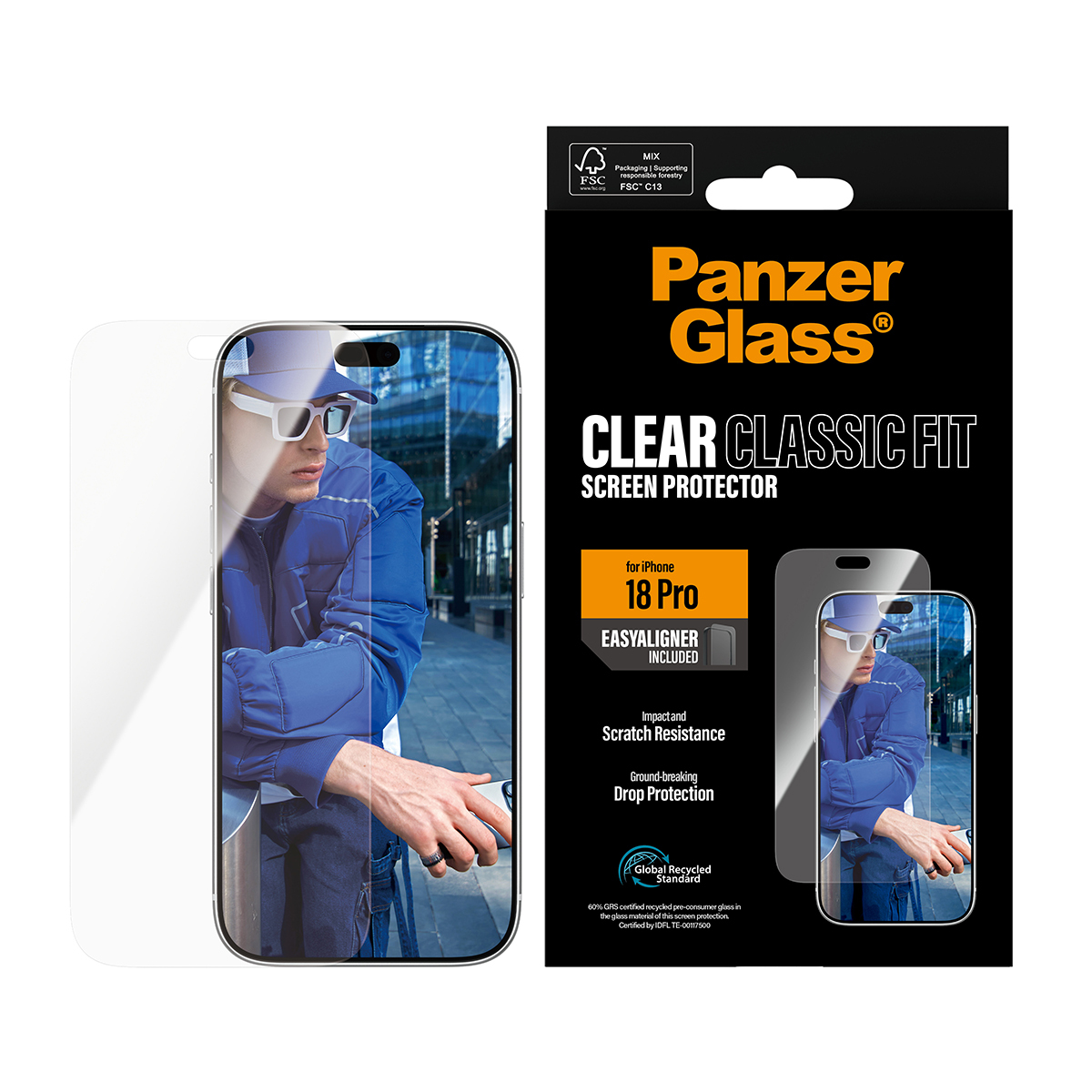 PanzerGlass ® Screen Protector iPhone 2026 Pro | Classic fit w. EasyAligner Doorzichtige schermbeschermer 1 stuk(s) - Afbeelding 3