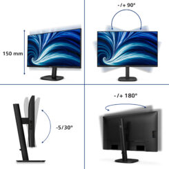 Philips 27B2N3500J/00 computer monitor 68,6 cm (27") 2560 x 1440 Pixels 2K LCD Zwart - Afbeelding 6