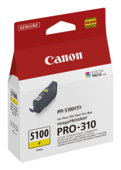 Canon PFI-5100 Y inktcartridge 1 stuk(s) Origineel Geel - Afbeelding 3