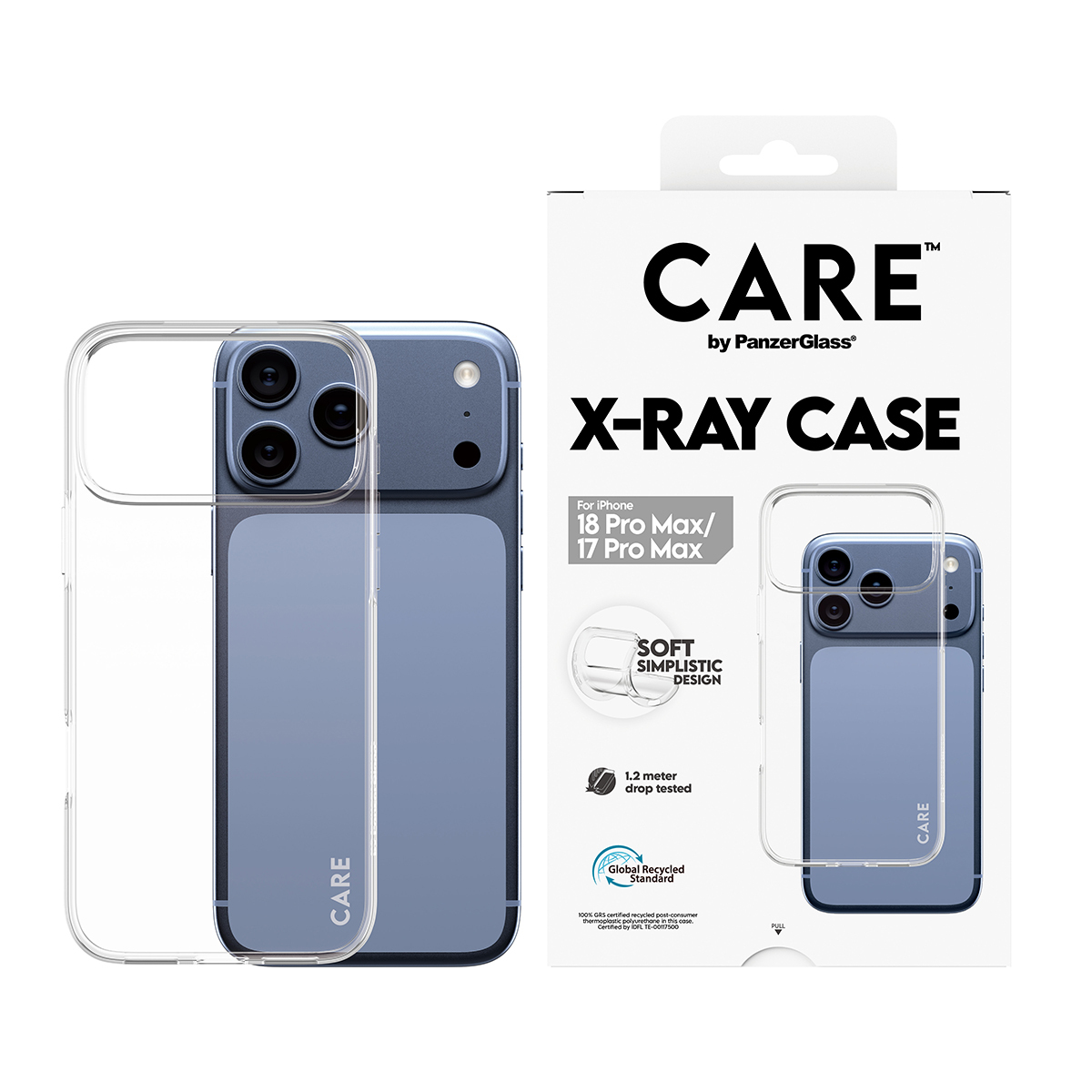 PanzerGlass CARE™ by ® X-Ray Case iPhone 2026 Pro Max | 17 Pro Max mobiele telefoon behuizingen Hoes Transparant - Afbeelding 3