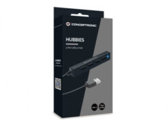 Conceptronic HUBBIES05B interface hub USB 2.0 480 Mbit/s Zwart - Afbeelding 4