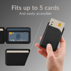 Mobilize MagSafe Compatible Magnet Card Holder with Stand Function Black - Afbeelding 3
