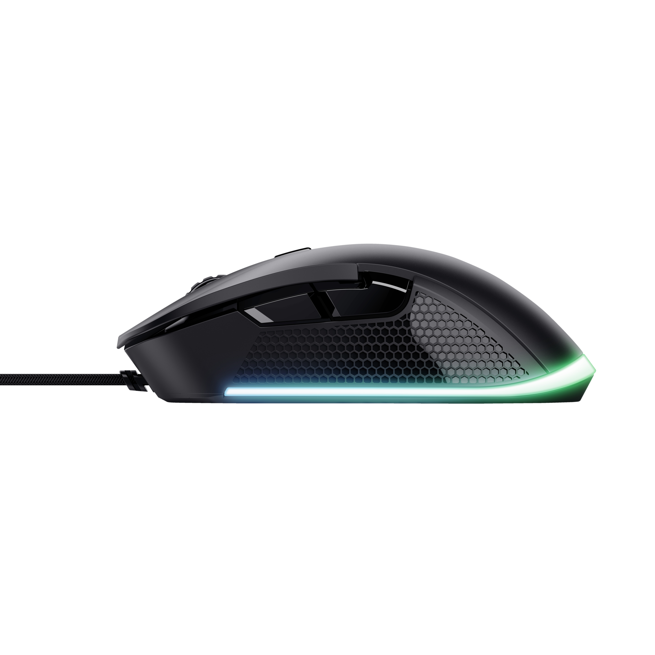 Trust GXT 922 YBAR Gaming Muis - Bedrade gamingmuis – 6 programmeerbare knoppen – 7200 DPI – Zwart - Afbeelding 6