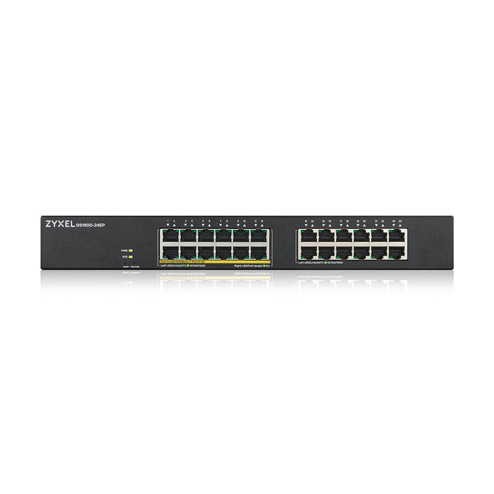 Zyxel GS1900-24EP Managed L2 Gigabit Ethernet (10/100/1000) Power over Ethernet (PoE) Zwart - Afbeelding 4