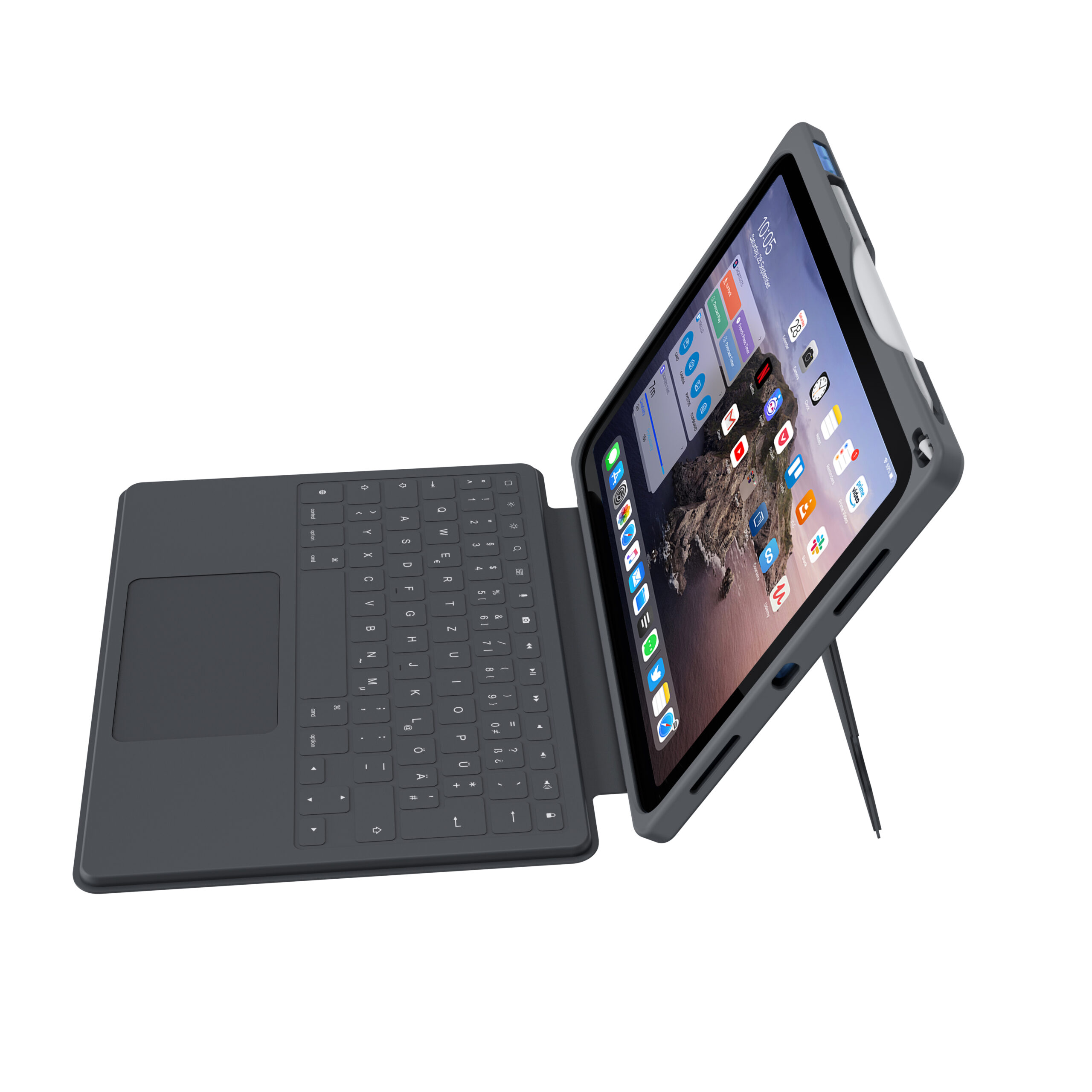 DEQSTER Smart Rugged Touch PLUS Keyboard für iPad 10.9" (10. Gen.), QWERTY Layout - Afbeelding 5