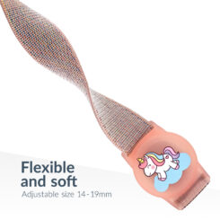 Beeep OneTag Apple Find My & Android Tracker - Kids Wristband Velcro Unicorn - Afbeelding 7