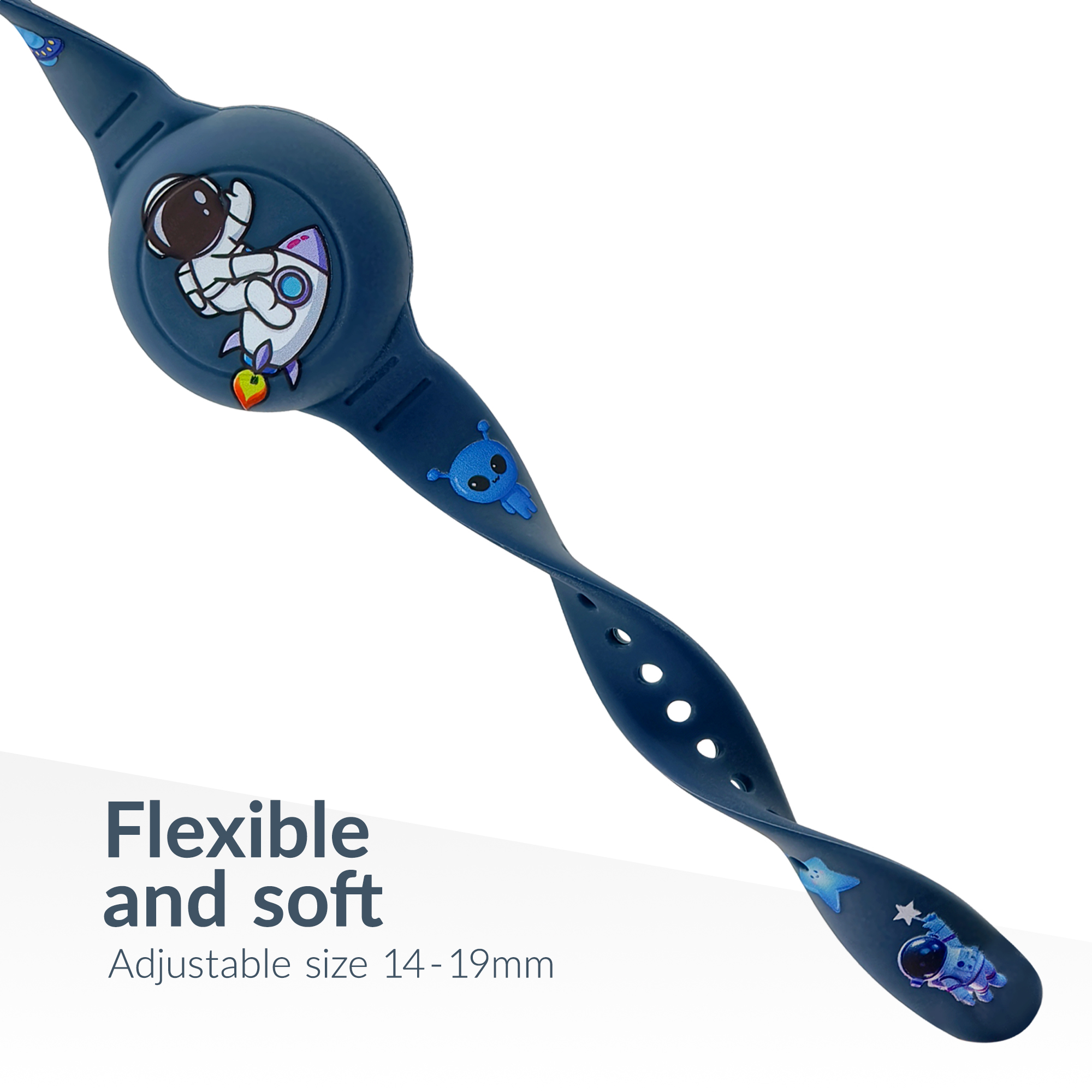 Beeep OneTag Apple Find My & Android Tracker - Kids Wristband Silicon Astronaut - Afbeelding 7