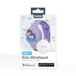 Beeep OneTag Apple Find My & Android Tracker - Kids Wristband Silicon Unicorn - Afbeelding 9