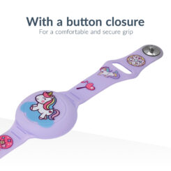 Beeep OneTag Apple Find My & Android Tracker - Kids Wristband Silicon Unicorn - Afbeelding 6