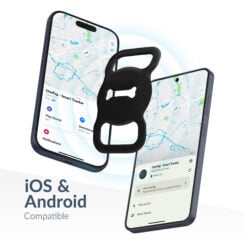 Beeep OneTag Apple Find My & Android Tracker - Dog Collar Tag - Black