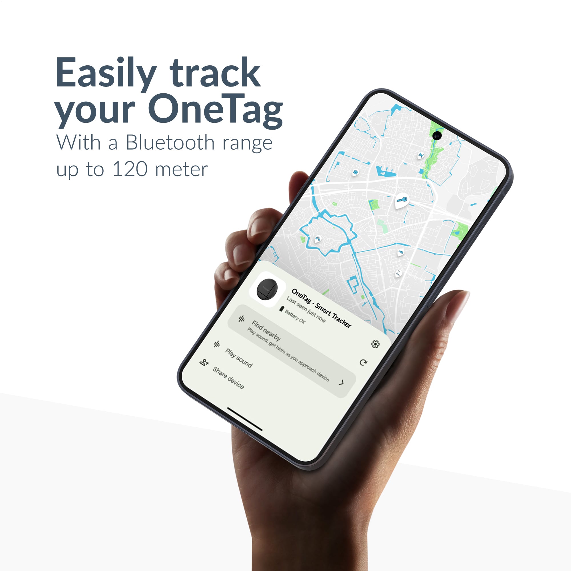 Beeep OneTag Apple Find My & Android Tracker - Waterproof Case - Black - Afbeelding 3