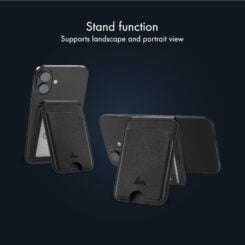 My Style MagSafe Compatible Magnet Card Holder with Stand Function Black - Afbeelding 4