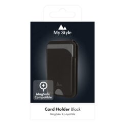 My Style MagSafe Compatible Magnet Card Holder with Stand Function Black - Afbeelding 8