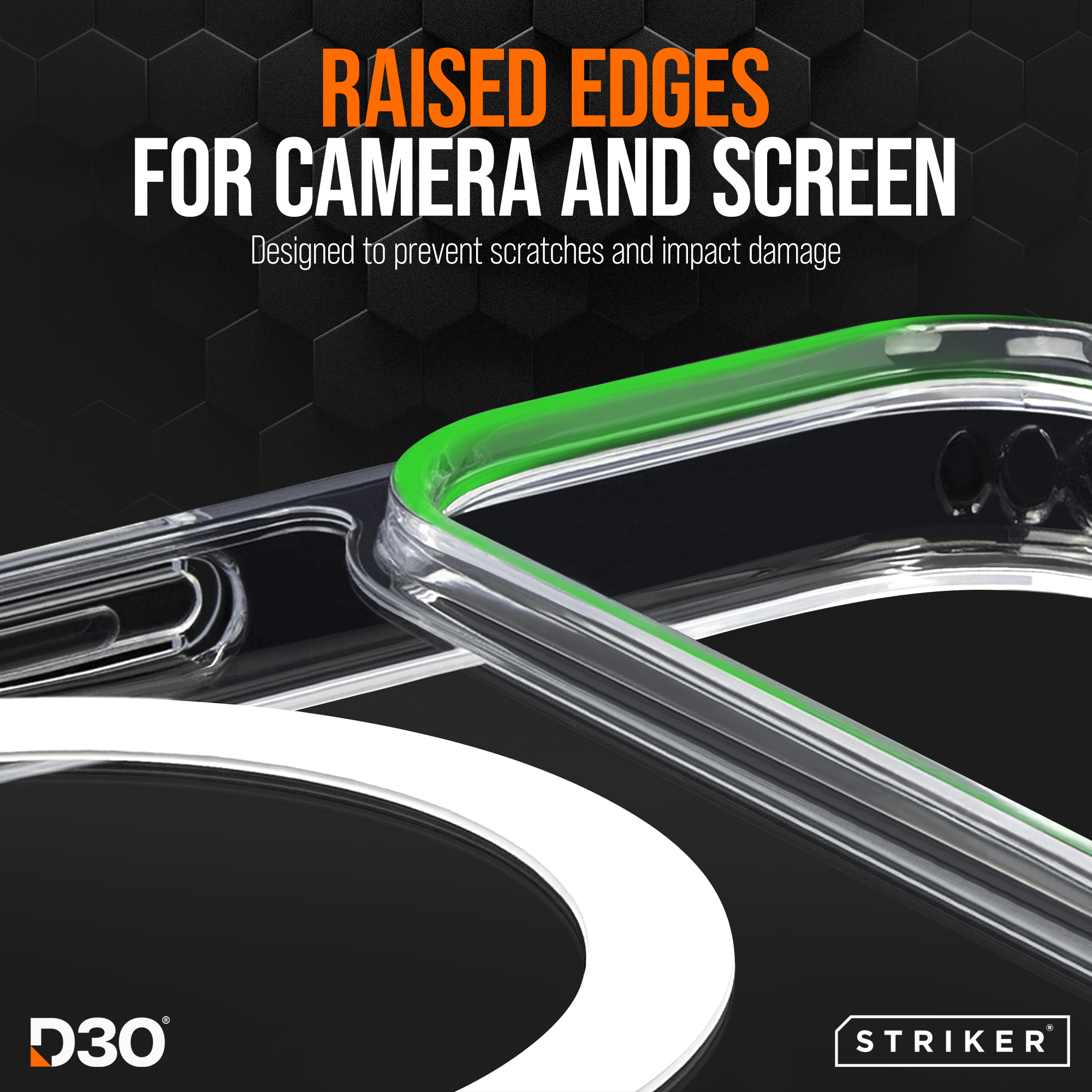 Striker X-Core - D3O Xtreme Impact Mag Case - Clear - Apple iPhone 13/14/15 - Afbeelding 3