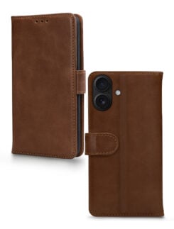 Mobilize Leather Wallet Apple iPhone 17 Brown