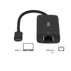 CLUB3D USB-C® naar RJ45 10G Ethernet-adapter M/V - Afbeelding 5