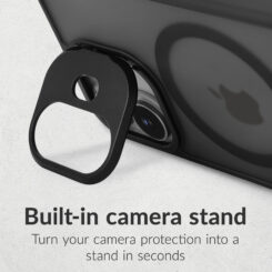 Mobilize MagSafe Compatible Hybrid Pro Case with Camera Stand Apple iPhone 13/14/15 Black