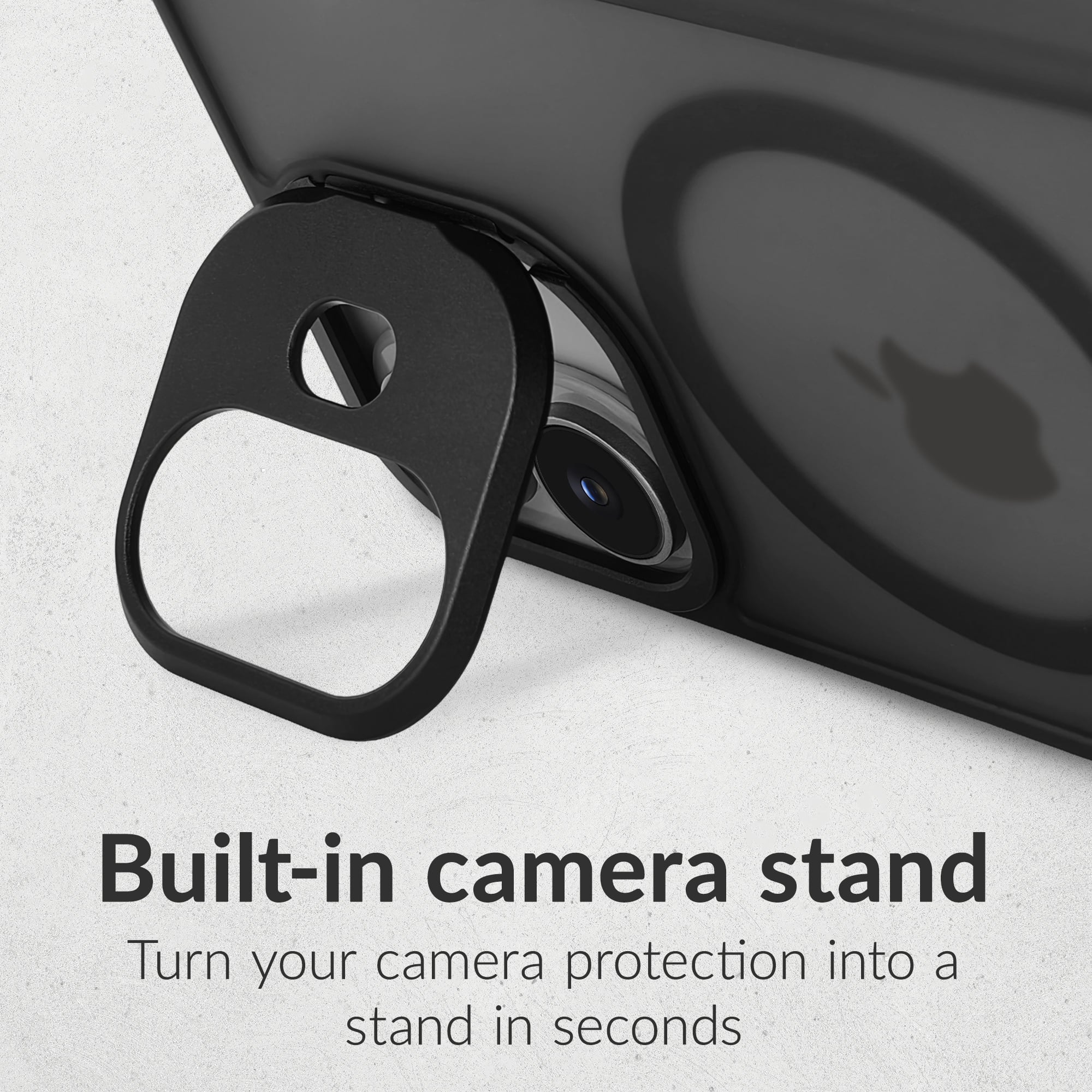 Mobilize MagSafe Compatible Hybrid Pro Case with Camera Stand Apple iPhone 13/14/15 Black