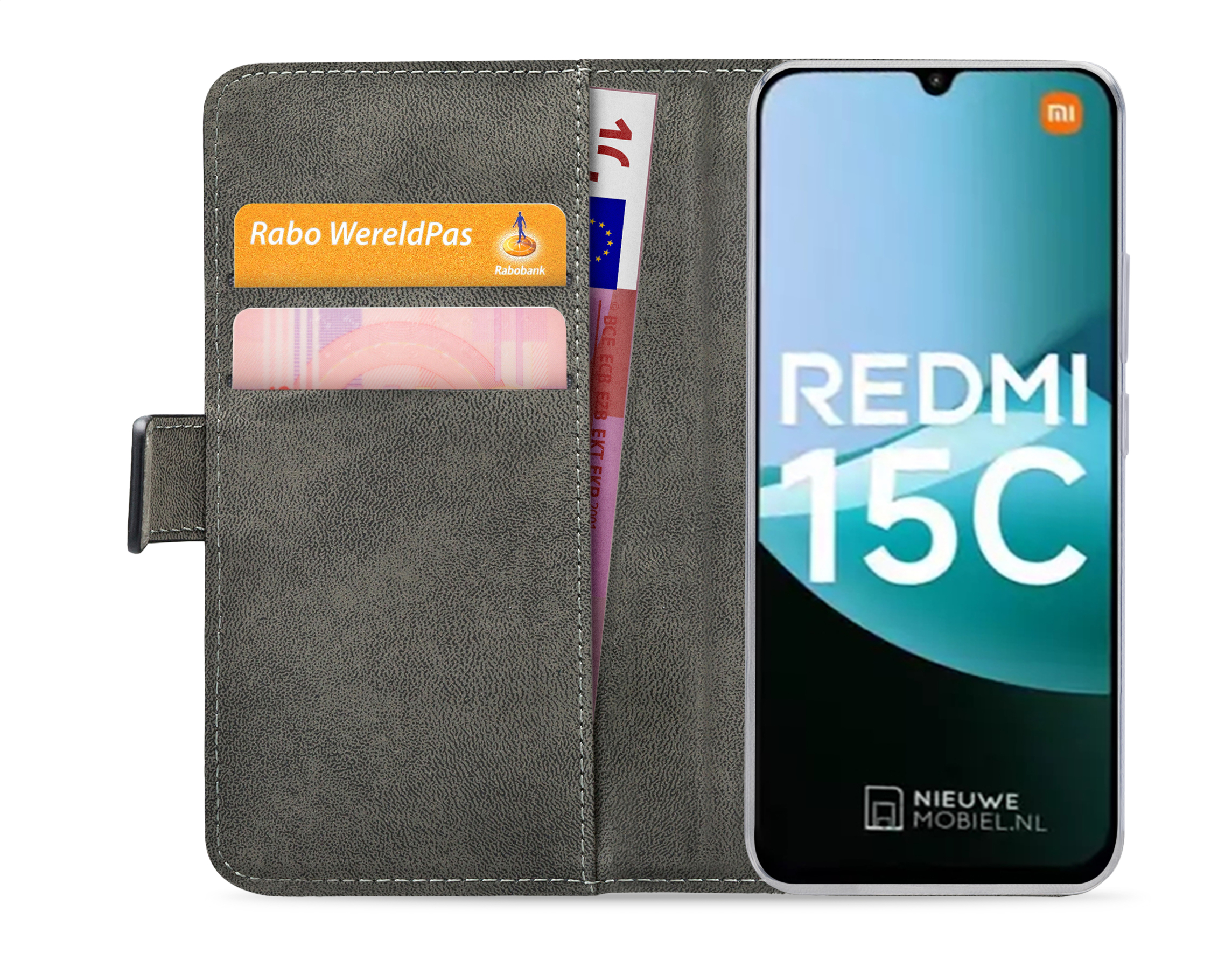 Mobilize Classic Gelly Wallet Book Case Xiaomi Redmi 15C 4G/5G Black - Afbeelding 2