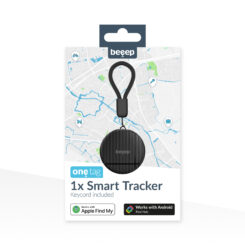 Beeep OneTag Apple Find My & Android Tracker Black & Keychain Black - 1 pack - Afbeelding 9