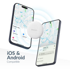 Beeep OneTag Apple Find My & Android Tracker White & Keychain White - 3 pack - Afbeelding 2