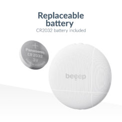 Beeep OneTag Apple Find My & Android Tracker White & Keychain White - 3 pack - Afbeelding 7