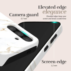 MIO White Marble Magsafe Compatible for Samsung S26 5G - Afbeelding 4