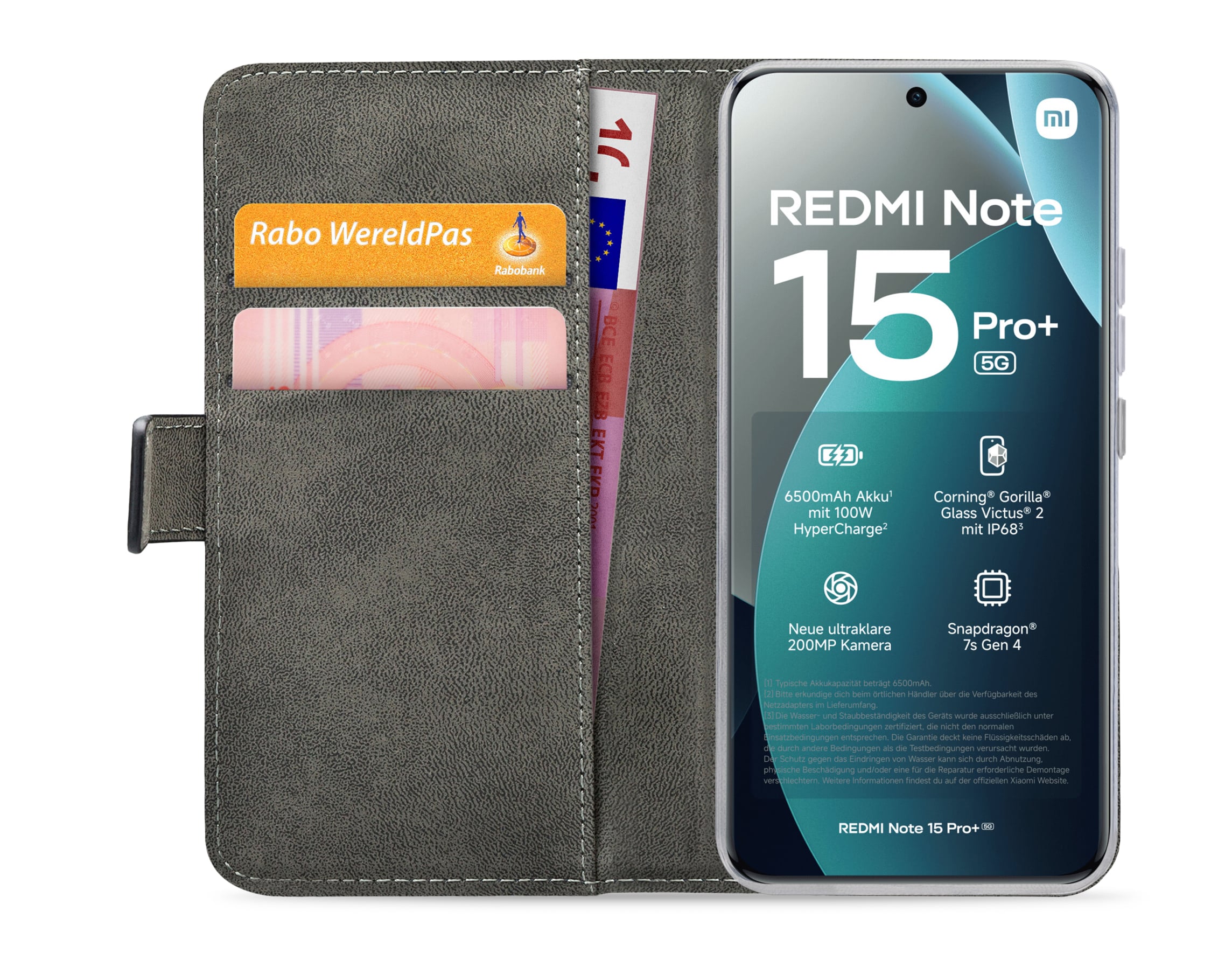 Mobilize Classic Gelly Wallet Book Case Xiaomi Redmi Note 15 Pro+ 5G Black - Afbeelding 2