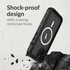 Mobilize MagSafe Compatible Waterproof Case Apple iPhone 15 Plus Clear/Black - Afbeelding 5