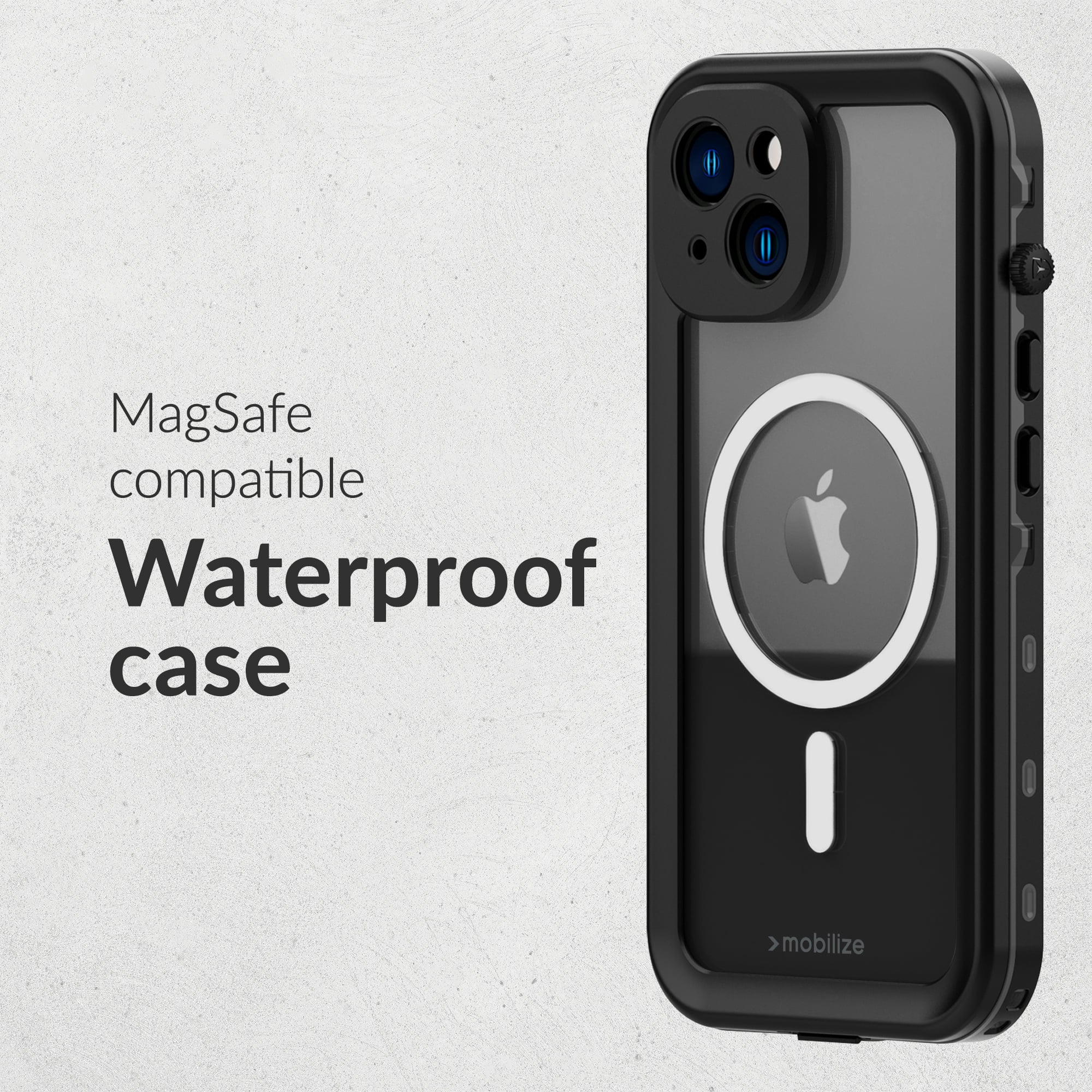 Mobilize MagSafe Compatible Waterproof Case Apple iPhone 16e/17e Clear/Black