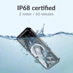 Mobilize MagSafe Compatible Waterproof Case Apple iPhone 16e/17e Clear/Black - Afbeelding 2