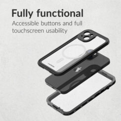 Mobilize MagSafe Compatible Waterproof Case Apple iPhone 16e/17e Clear/Black - Afbeelding 3