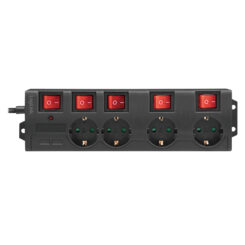 LogiLink LPS251 power uitbreiding 1,5 m 4 AC-uitgang(en) Binnen Zwart - Afbeelding 3
