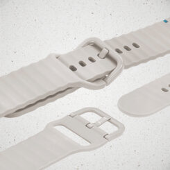 Mobilize Silicon Watch Band - Buckle - for Apple 42/44/45/49mm - Starlight - Afbeelding 3