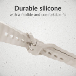 Mobilize Silicon Watch Band - Buckle - for Apple 42/44/45/49mm - Starlight - Afbeelding 4