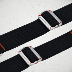 Mobilize Nylon Watch Band - Elastic - for Apple 42/44/45/49mm - Black - Afbeelding 3