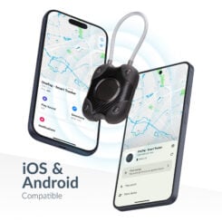 Beeep OneTag Apple Find My & Android Tracker - Waterproof Lock - Black
