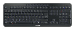 CHERRY Stream keyboard ultimate toetsenbord Thuis/Werk USB + RF Wireless + Bluetooth AZERTY Frans Zwart