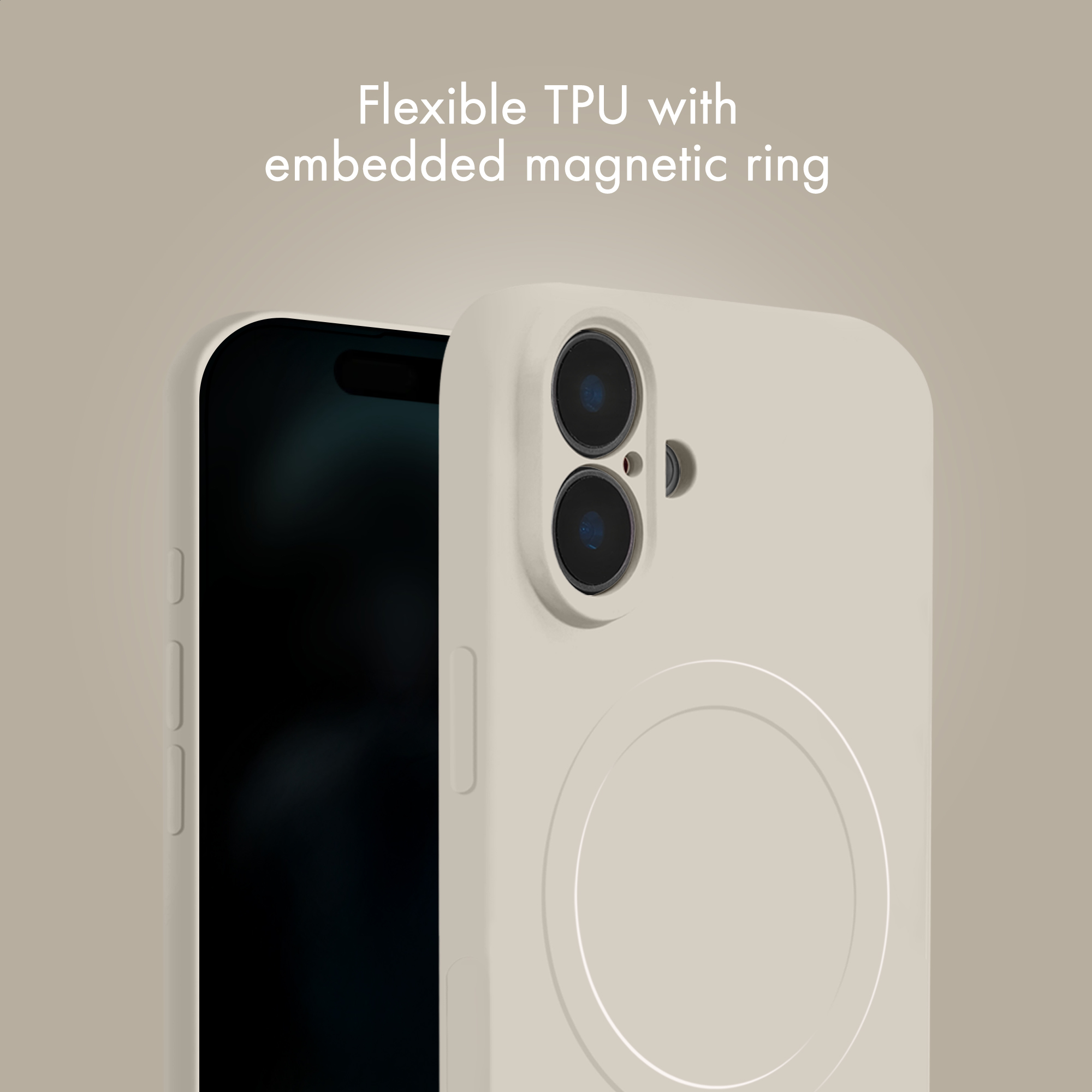 My Style Protective Flex Magsafe Compatible Case for Samsung Galaxy A57 5G Antique White - Afbeelding 5