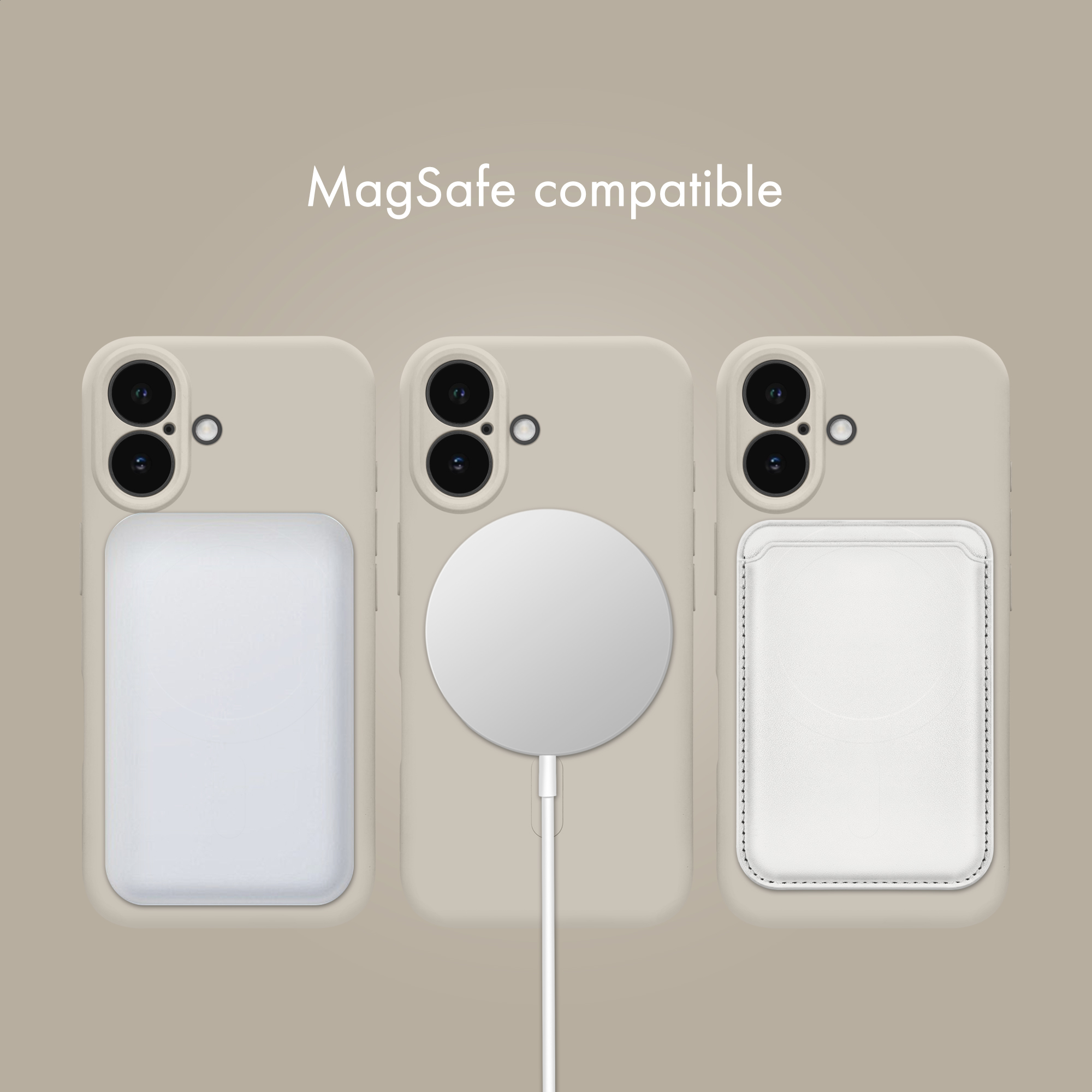 My Style Protective Flex Magsafe Compatible Case for Samsung Galaxy A57 5G Antique White - Afbeelding 7
