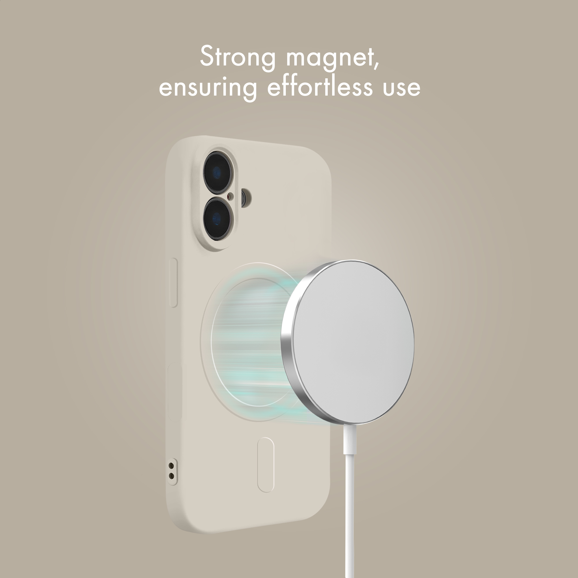 My Style Protective Flex Magsafe Compatible Case for Samsung Galaxy A57 5G Antique White - Afbeelding 8